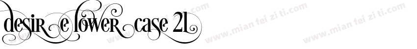 Desire Lowercase 2字体转换
